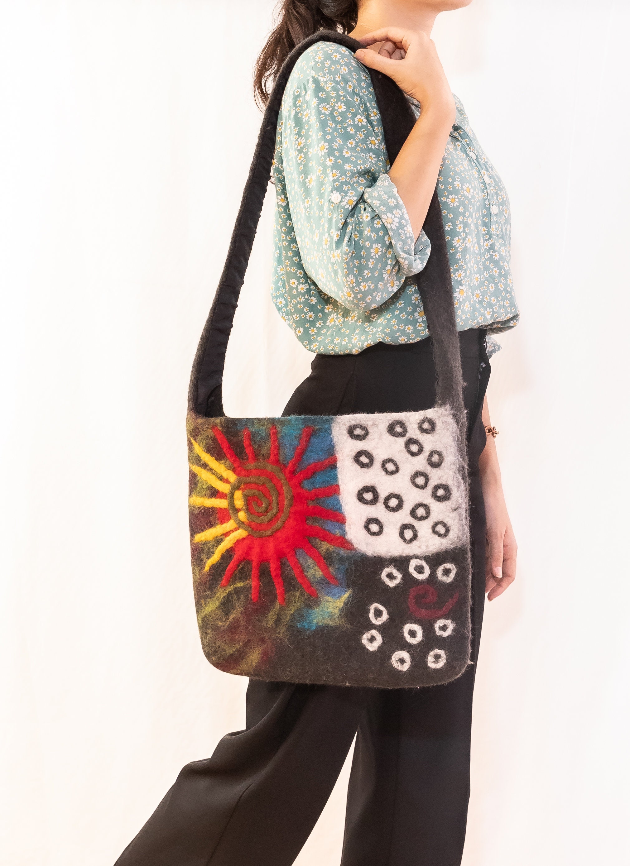 Felted wool purses shop for sale