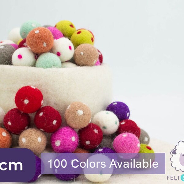 Needle Felted Balls Etsy