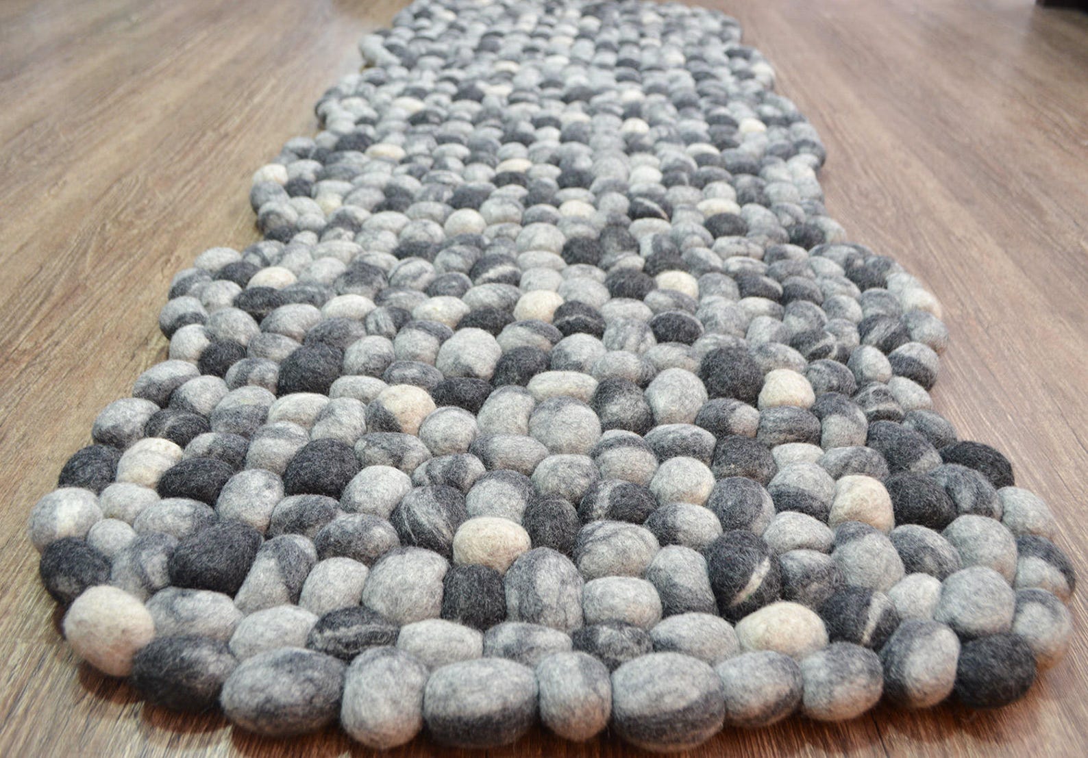 Felted stone rugs Stone rugs Pebble felt rugs felt stone Etsy