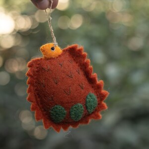 Wool Felt Turkey Ornament | Thanksgiving Turkey Ornament | Felt Turkey Decoration | Thanksgiving Garland | Felted Shapes