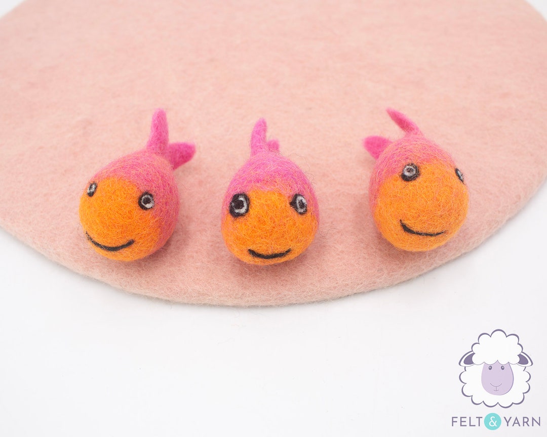 Wool Felt Fish Pet Toy Pet Safe Gold Fish Fetch Play Toy for Etsy