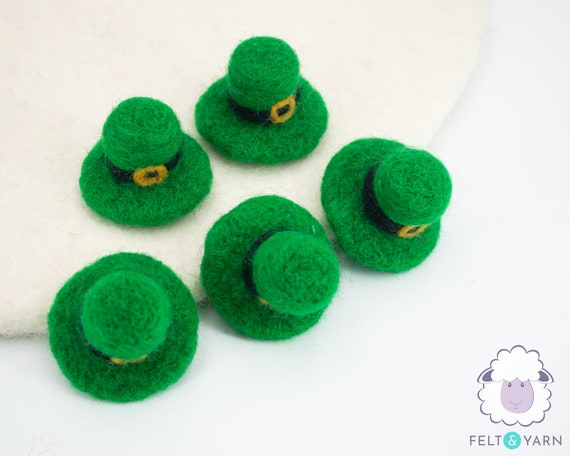 5cm Felt Leprechaun Hat Green Hat 