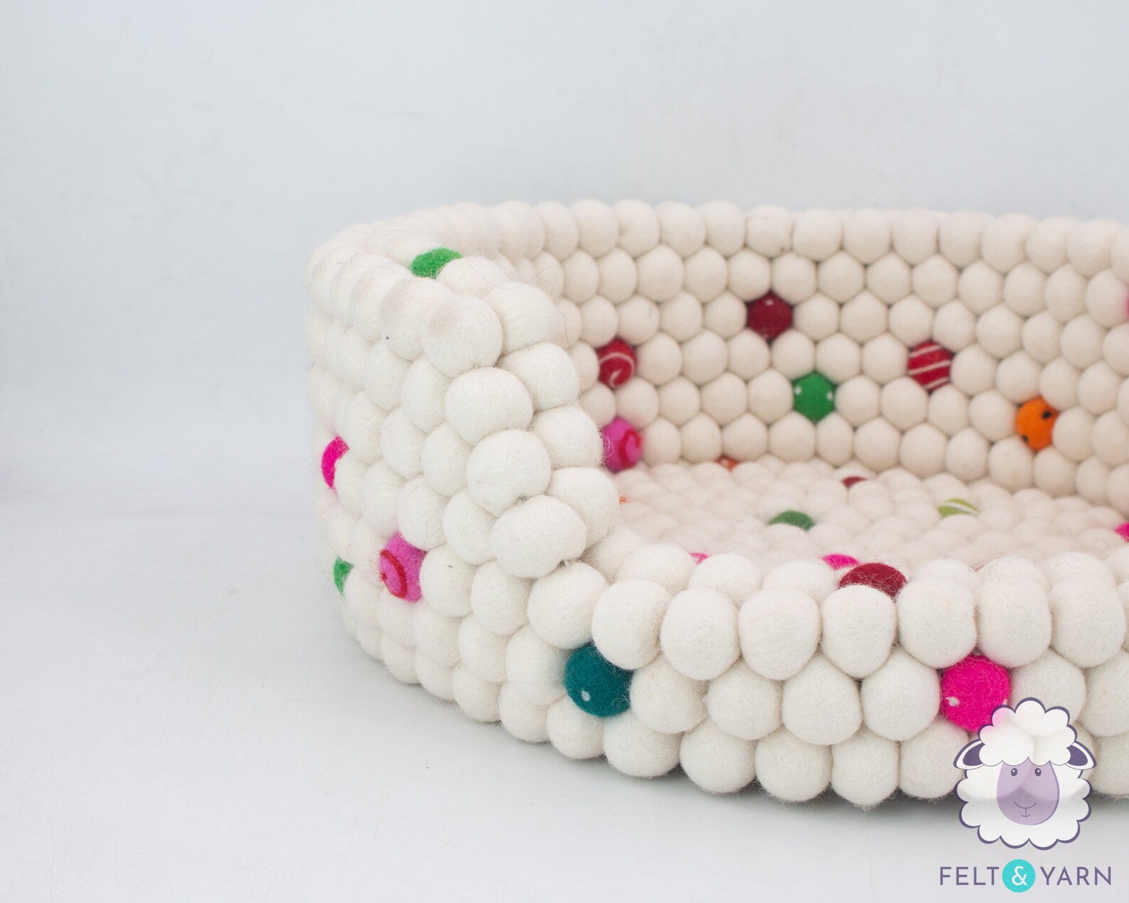 45cm Wool Felt Dog Bed Felt Dog Couches Felt Dog House Etsy