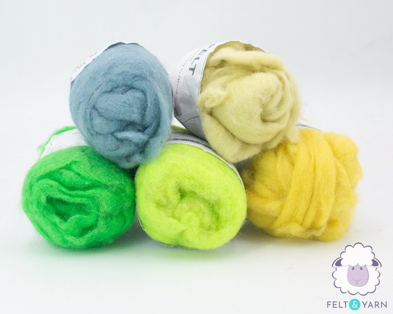 Wool Roving for Needle Felting & Wet Felting 40 Gram Roll Available in 100  Colors 