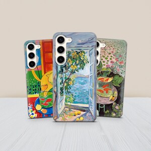 Capa para celular Henri Matisse - Capa com arte abstrata para Samsung S26 S25 Fe S24 Ultra S23 S20 A37 A56 A16 A17 iPhone 17 16 15 14, pintor famoso.