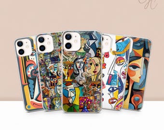 Pablo Picasso Phone Case Cubist Art Cover for iPhone 17 Pro Max 16 15 14 13 12 11 Samsung S25 Ultra S24 FE S23 S26 A56 A16 Pixel 10 9A