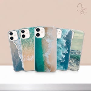 Waves Phone Case Ocean Seashore Wave Cover for iPhone 17 Pro Max 16 15 14 13 12 11 Samsung S25 Ultra S24 FE S23 Plus S26 A56 A16 Pixel 10 9A