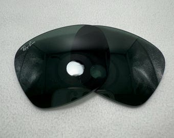 Lentes de repuesto para gafas de sol Ray-Ban Meta Wayfarer RB4012 de 50 mm en color verde grafito.