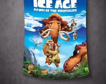 Ice Age Wall Art, Ice Age Tapestry, Movie Print