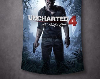 Uncharted Wall Art, Uncharted Tapestry, Game Print