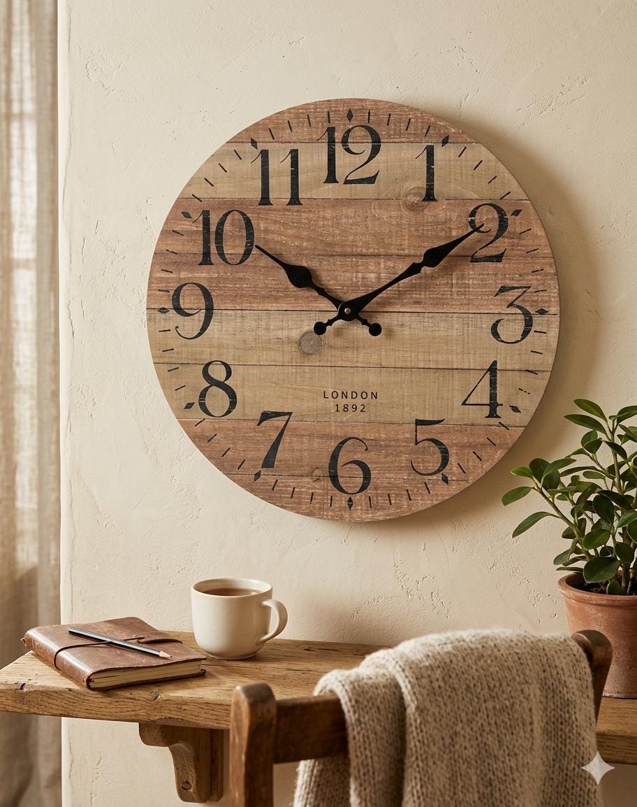 Vintage watch wall clock - Etsy 日本