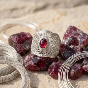 Tourmaline Statement Ring 925 Sterling Silver, Handmade Filigree Wide Band Ring for Women, Natural Gemstone Jewelry, Artisan Gift image 3