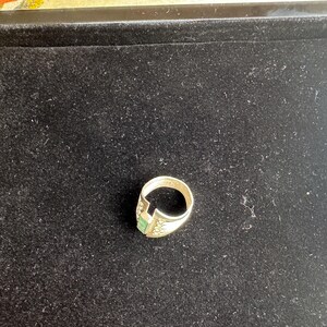 Anillo de piedra turquesa en plata de ley 925, anillo de filigrana hecho a mano para mujer, delicado anillo de piedra preciosa, regalo único de joyería artesanal de plata imagen 5