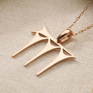 Cuneiform Name Necklace | Sterling Silver | Ancient Script Theme | Personalized Keepsake