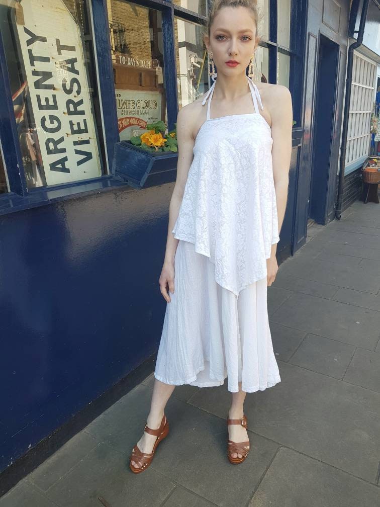 cheesecloth hippie dress