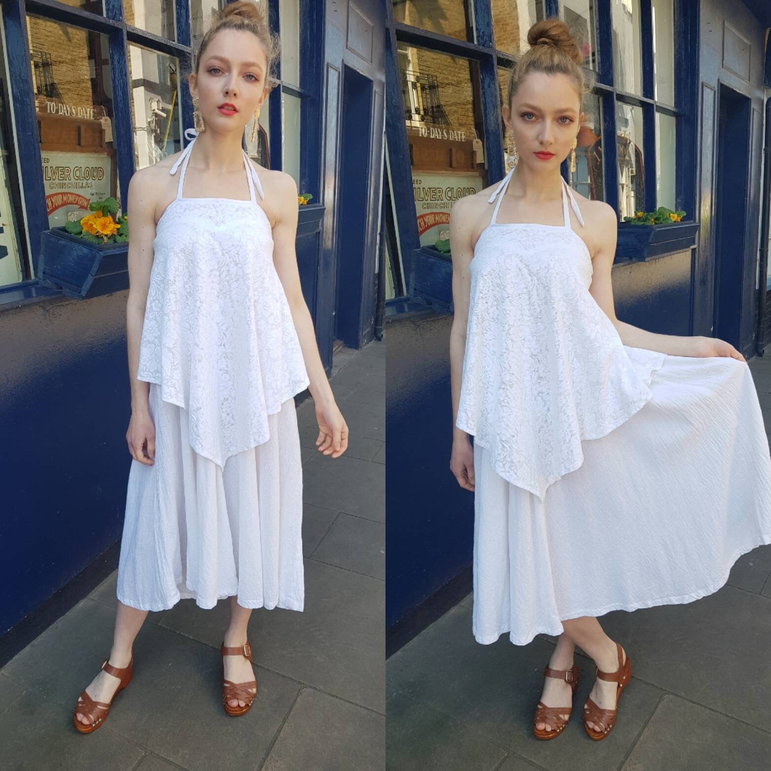 vintage cheesecloth dress