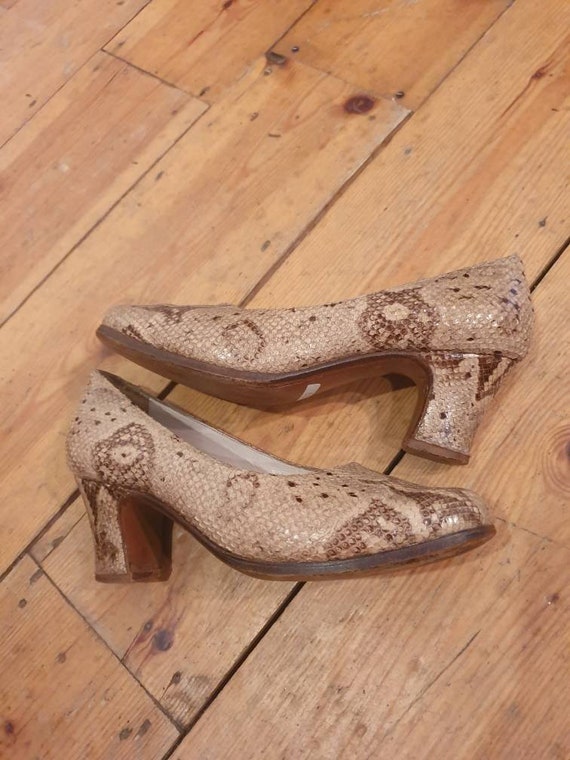 Beautiful vintage 1940s 40s Python Snakeskin Snake