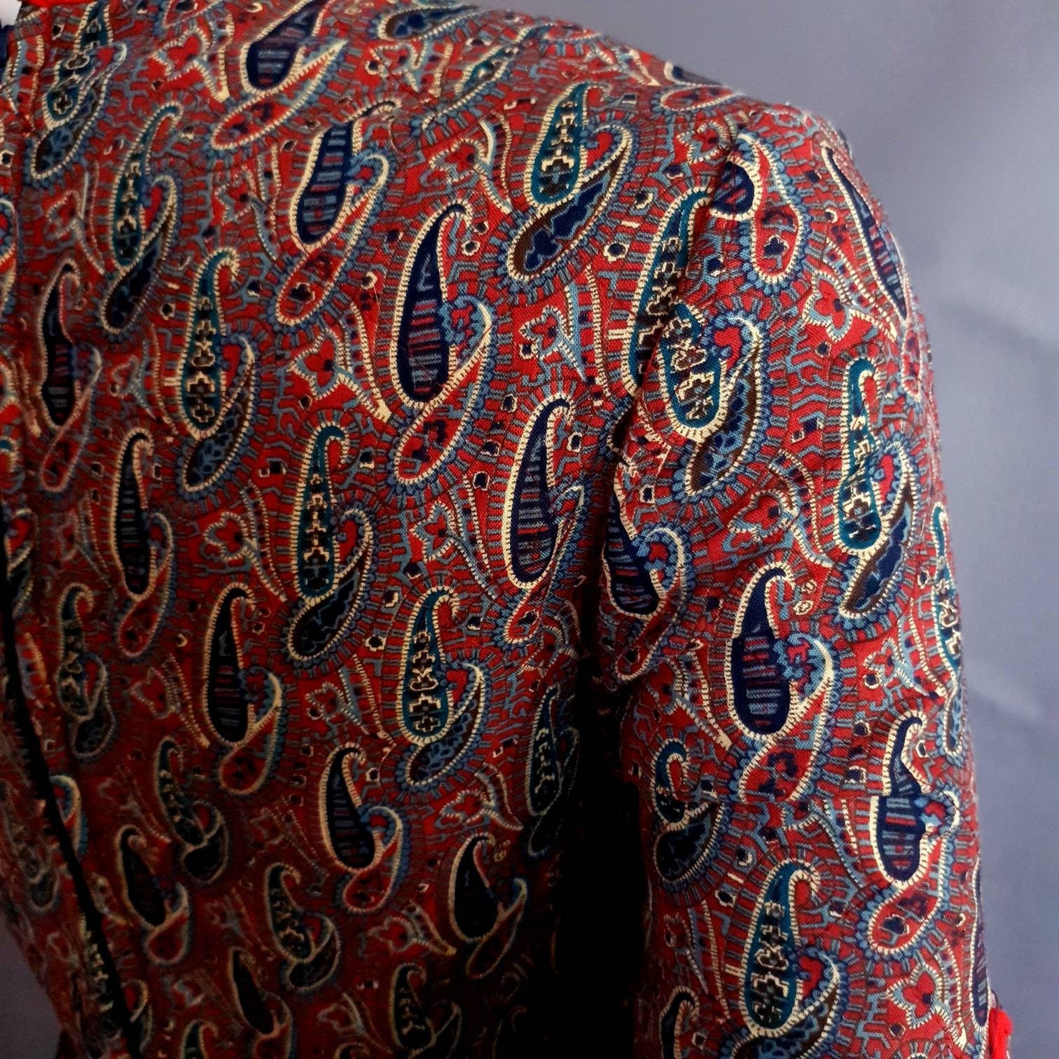 wallis red paisley dress