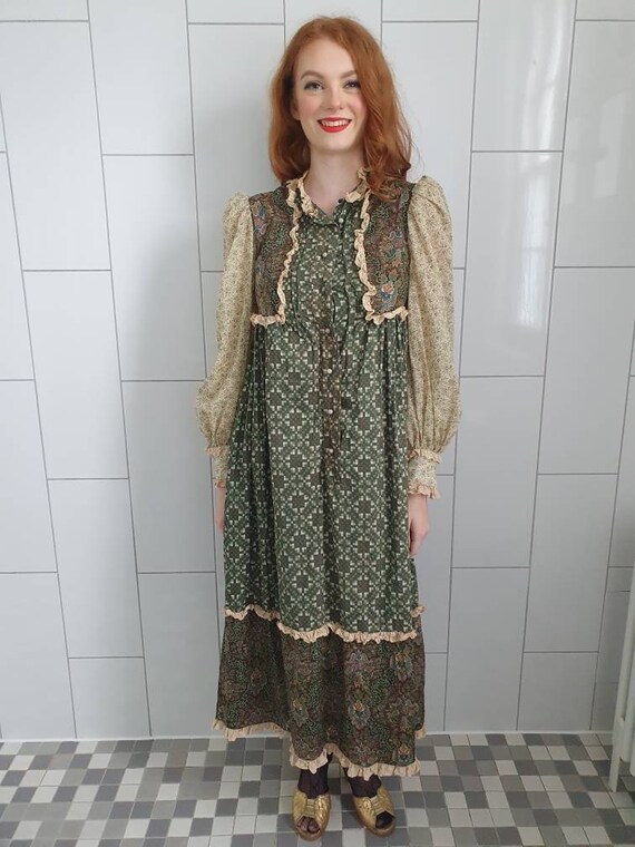 Vintage VTG 1960s 60s RARE Gina Fratini Cotton an