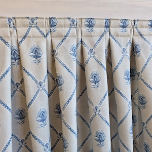 Duck egg gray sink skirt, vanity skirt duck egg blue, dimond print, gathered curtain, Pleated panel, floral for kitchen, bathroom