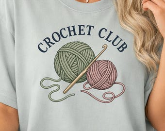 Crochet Club Yarn Lover Graphic Tee