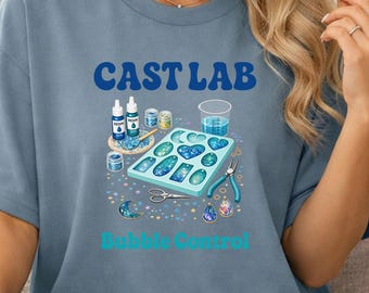 Cast Lab Bubble Control Graphic Tee | Resin Artist Epoxy Crafter Gift