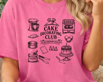 Cake Decorating Club Buttercream Society Tee | Cake  Artist Decorator Shirt