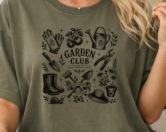 Garden Club Graphic Tee | Dirt Therapy Is Real Plant Lover Gardener Gift