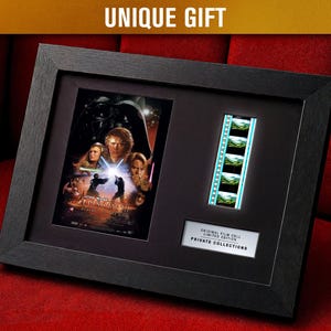 STAR WARS III: A Vingança dos Sith (2005) Células de Filme Autênticas de 35 mm | Moldura e Passe-Partout | Colecionáveis de Ficção Científica | Decoração de Parede | Presente para Fã