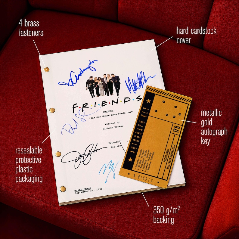 FRIENDS (1994) Tv SCRIPT | Classic 90s Sitcom Episodes Replica | "the ...