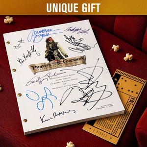 Pirates of the Caribbean: The Curse of the Black Pearl (2003) FILMSCRIPT | Replica fantasie-avonturenscript | Cadeau filmliefhebber | Decoratie: