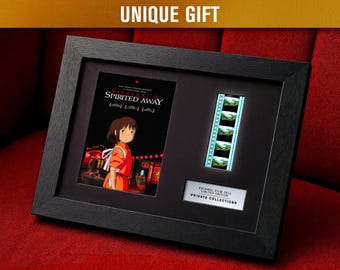 千と千尋の神隠し（2001年） 希少な正規35mmフィルムセル | LEDフレーム＆マットボード | アニメ映画記念品 | ウォールアートファンへのギフト