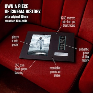 INTERSTELLAR (2014) Rare authentic 35mm Film Cells | LED Frame & Mat Board Options | Epic Sci-Fi Movie Memorabilia | Unique Wall Art Gift image 4