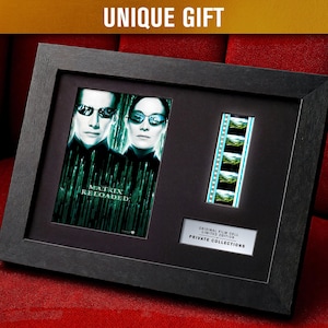 The MATRIX RELOADED (2003) Autentiska 35 mm filmceller | LED-ram och passepartoutalternativ | Sci-fi-actionminnen | Unik väggkonstpresent för fans