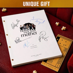 Scénario de la série télévisée « How I Met Your Mother » (2005) | Réplique du scénario du pilote de sitcom | Cadeau pour les fans | Objets de collection de séries télévisées