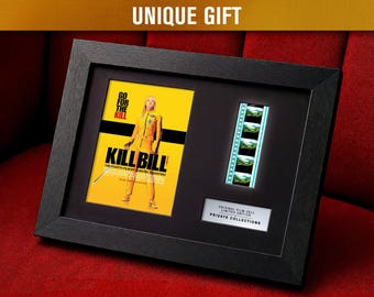 KILL BILL (2003) Authentic 35mm Film Cells | LED Frame & Mat Board Options | Action Martial Arts Movie Memorabilia | Wall Art Gift