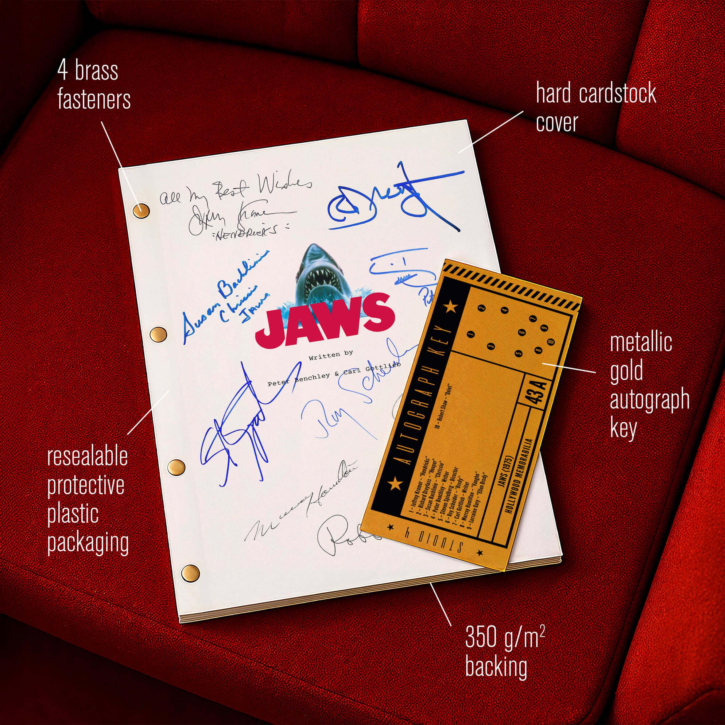 Script Examples Jaws Jaws (1975) MOVIE SCRIPT | Classic Shark Thriller Screenplay Replica ...