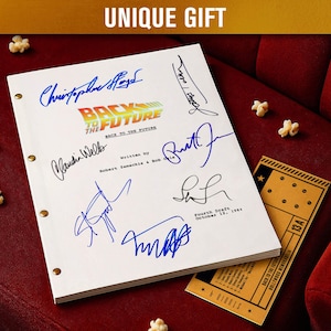 Tillbaka till framtiden (1984) FILMMANUS | Replika av science fiction-manus från 80-talet | Present till filmälskare | Biodekor | Kultfilmsminnesföremål