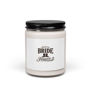 Bride Forever Scented Soy Candle, Engaged Era Vintage Script