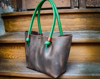 Large tote bag   Laptop bag  Unique Handbag  Handmade of high quality leather perfect handbag  Giant bag Unique  vintage handbags