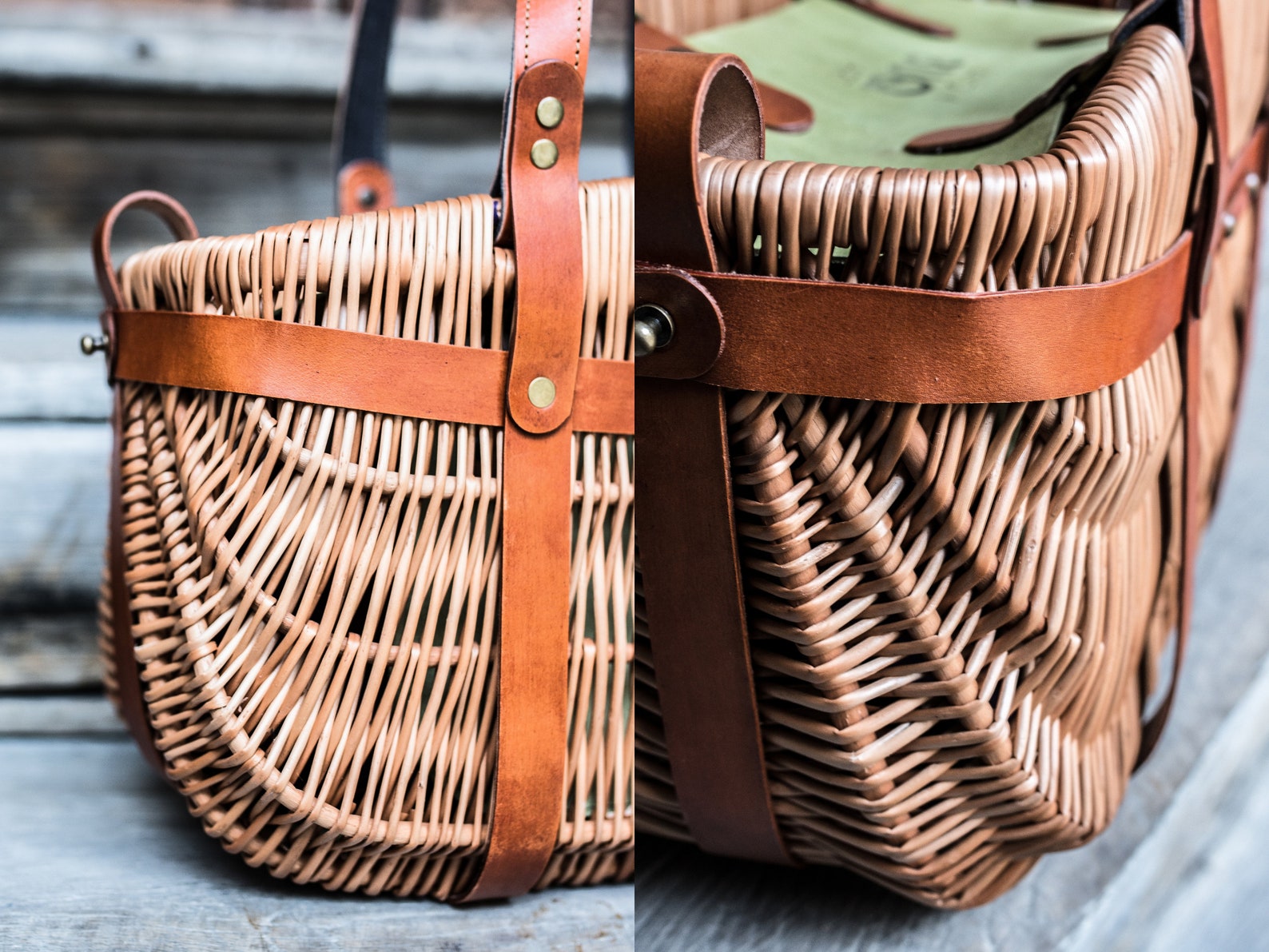 Wicker Shopping Bag Picnic Wicker Basket Handwoven Picnic Etsy