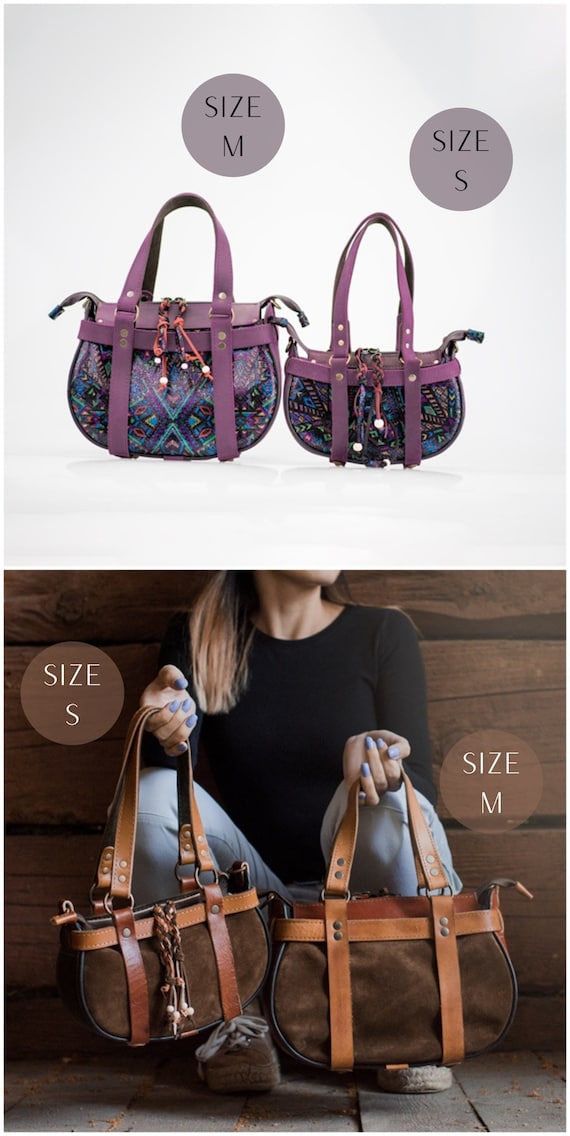 Handmade suede handbag designer purse accessories for women gift idea for  girl