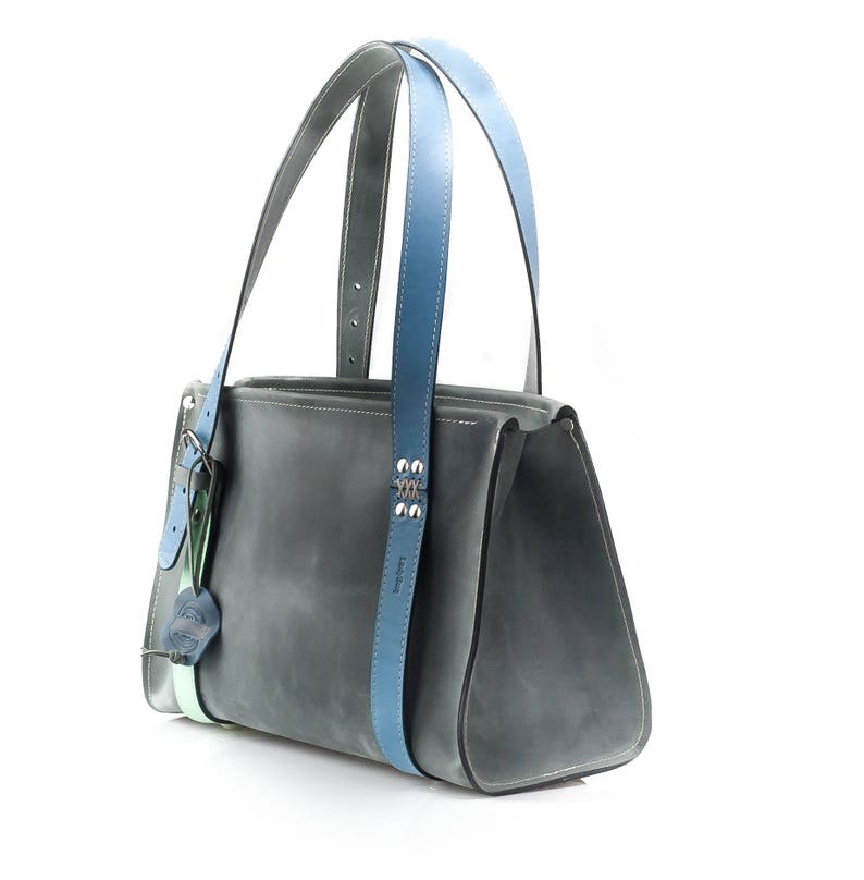 Natural leather handmade bag Lili woman purse original | Etsy