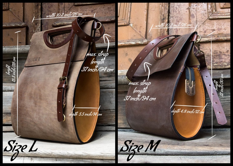 Brown unique tote stunning office bag to work and school unique vintage style purse well made full grain leather handbag handmade LadybuQ01q image 5