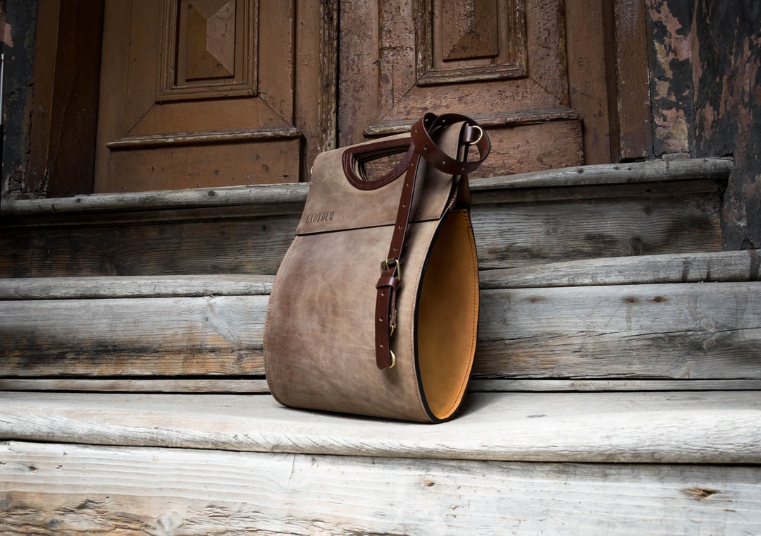 Brown Unique Tote Stunning Office Bag to Work and School 