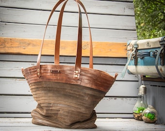 leather Tote Bag      Handmade Leather Purse      LadyBuQ Handbag