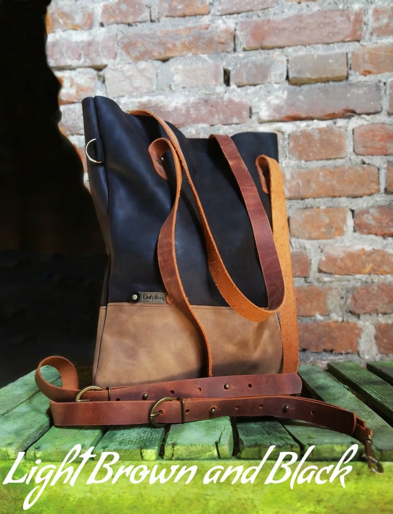 Leather Tote Bag Hobo Handbag Shopper Bag Handmade Leather Summer 