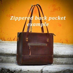 Personalized Handmade Leather Laptop Bag Vintage Style - Etsy