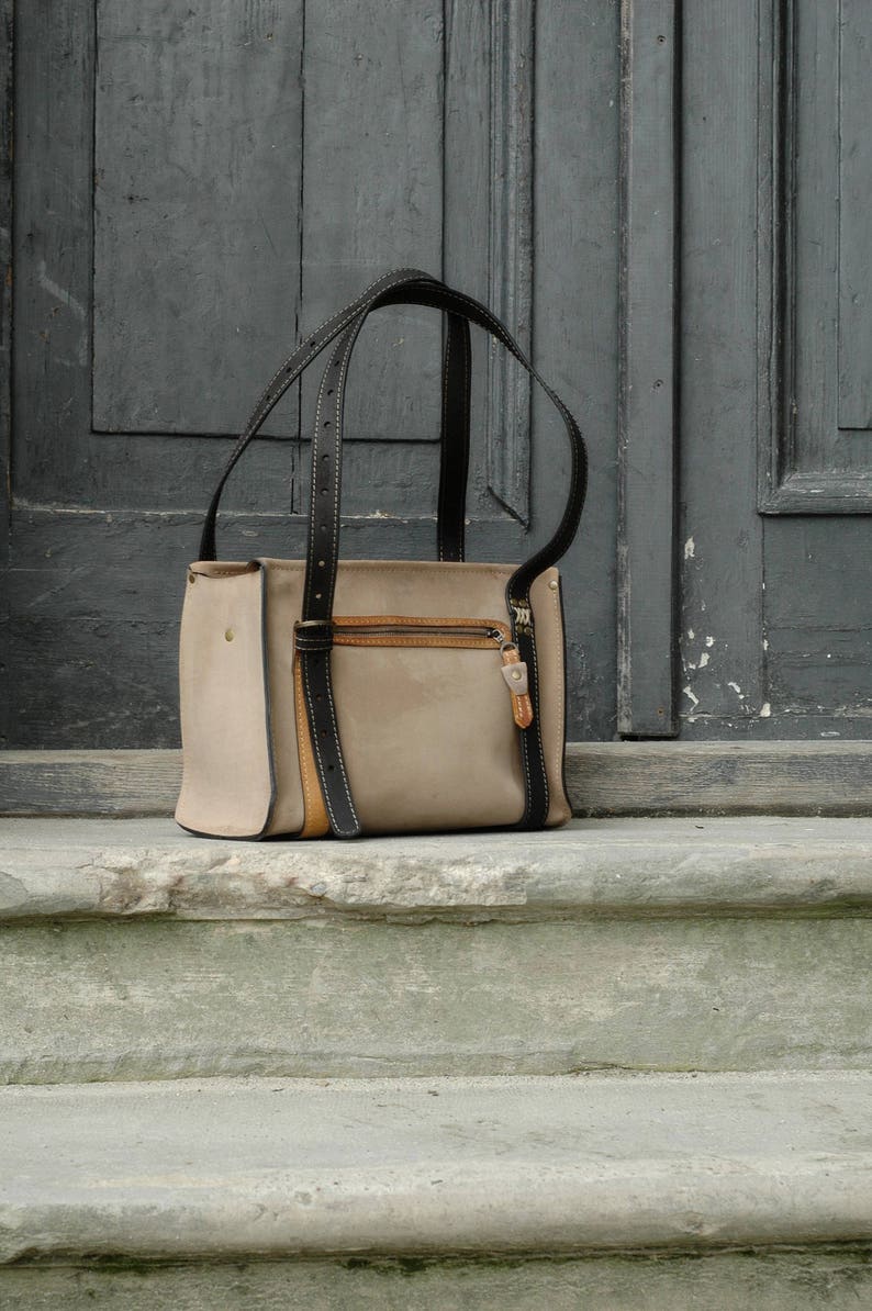 Original Purse Leather Bag Shoulder Handbag Ladybuq Beige - Etsy