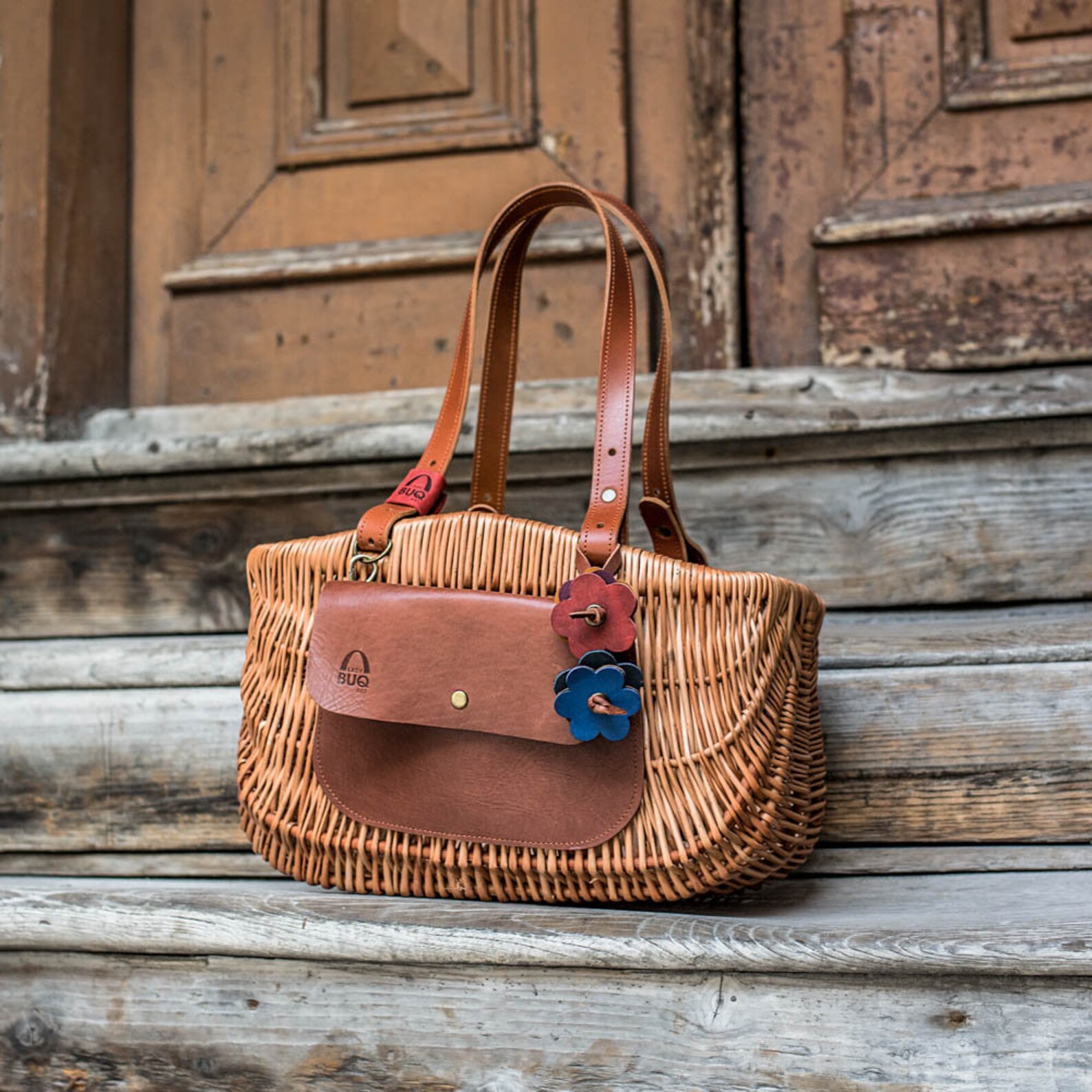 Wicker Shopping Bag Picnic Wicker Basket Handwoven Picnic Etsy